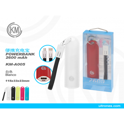 KM-A005 POWER BANK 2600mAh