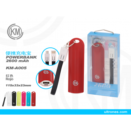KM-A005 POWER BANK 2600mAh