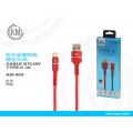 KM-404 CABLE TYPE-C ALUMINIO TRENZADO [ROJO]