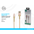 KM-407 CABLE MICRO-USB ALUMINIO TRENZADO [DORADO]