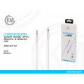 KM-8415 CABLE AUDIO JACK 3.5MM 3PIN MACHO A MACHO 1M [BLANCO]