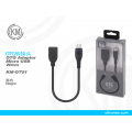 KM-OT01 ADAPTADOR CABLE MICRO-USB MACHO A HEMBRA USB