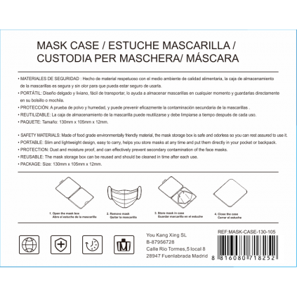 口罩盒_Caja Para Mascarillas (130*105*12)