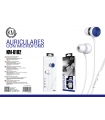KM-U102 AURICULARES IN-EAR CABLE JACK 3.5MM [AZUL]
