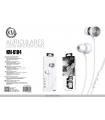 KM-U104 AURICULARES IN-EAR CABLE JACK 3.5MM [PLATA]