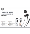 KM-U113 AURICULARES IN-EAR CABLE JACK 3.5MM [NEGRO]