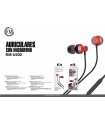 KM-U202 AURICULARES IN-EAR CABLE JACK 3.5MM [ROJO]