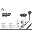 KM-U203 AURICULARES IN-EAR CABLE JACK 3.5MM [NEGRO]