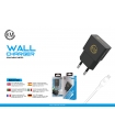 KM-8148 CARGADOR PARED CABLE MICRO-USB [NEGRO]