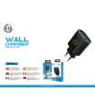 KM-8154 CARGADOR PARED SIN CABLE [NEGRO]