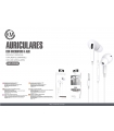 KM-OR002 AURICULARES CABLE JACK 3.5MM [BLANCO]