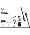 KM-607 CABLE LIGHTNING ZINC LUZ TACTIL 3A