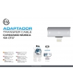 KM-OT07 ADAPTADOR LIGHTNING MACHO A HEMBRA LIGHTNING AUDIO/CARGA