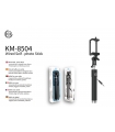 KM-8504 PALO SELFIE CABLE JACK 3.5MM [PLATA]