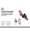 KM-OT08 ADAPTADOR TYPE-C MACHO A HEMBRA TYPE-C/JACK 3.5MM