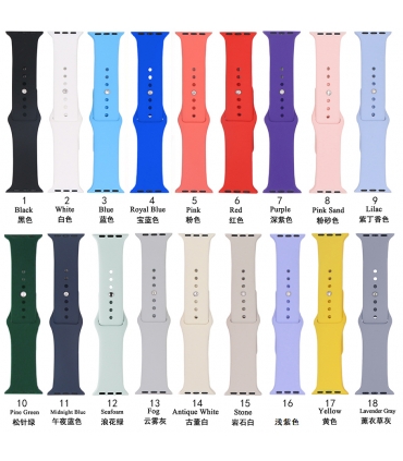 手表带_Correa Silicona Normal Apple Watch 38mm-41mm