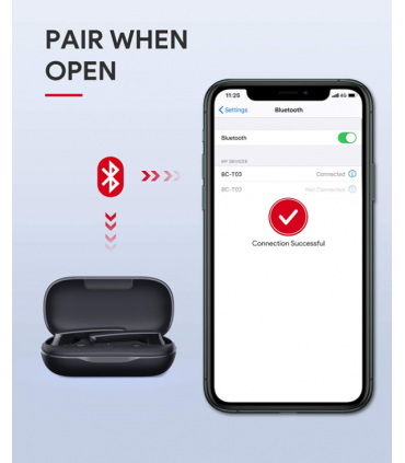 蓝牙耳机_Auriculares Inalámbricos Bc-T03 NEGRO