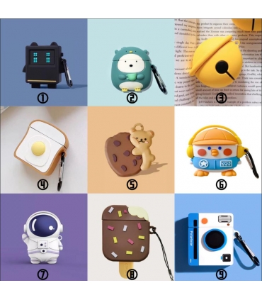 耳机套_Funda Silicona Muñeco Airpods 1/2