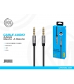 KM-8401 CABLE AUDIO JACK 3.5MM 4PIN MACHO A MACHO 1M