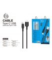 KM-207 CABLE TYPE-C 1M [NEGRO]