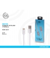 KM-301 CABLE TYPE-C [BLANCO]