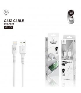 KM-104 CABLE LIGHTNING 1M [BLANCO]