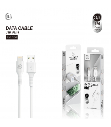 KM-104 CABLE LIGHTNING 1M [BLANCO]
