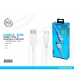 KM-109 CABLE TYPE-C 3M [BLANCO]