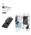 KM-A013 POWER BANK 10000mAh CON 3 CABLE PD-22.5W