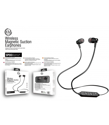 KM-SP001 AURICULARES BLUETOOTH DEPORTIVOS [NEGRO]