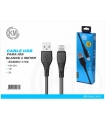 KM-204 CABLE LIGHTNING 1M [NEGRO]