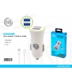 KM-8204 CARGADOR COCHE CABLE TYPE-C