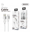 KM-8194 CABLE 2-IN-1 USB/TYPE-C A TYPE-C [BLANCO]
