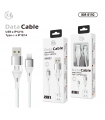 KM-8192 CABLE 2-IN-1 USB/TYPE-C A LIGHTNING [BLANCO]