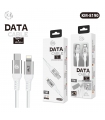 KM-8190 CABLE 27W TYPE-C A LIGHTNING [BLANCO]