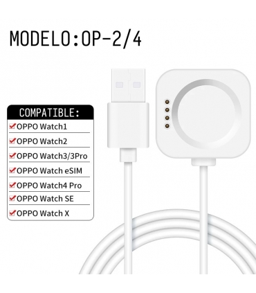 手表充电线_Cable De Cargador Para OPPO Watch | OP-2/4
