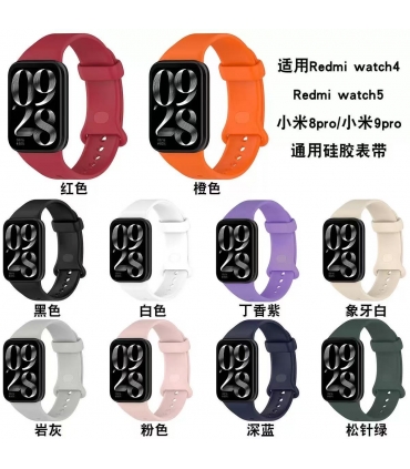 手表带_Correa Silicona Redmi Watch 4/5,Band 8 Pro,Band 9 Pro