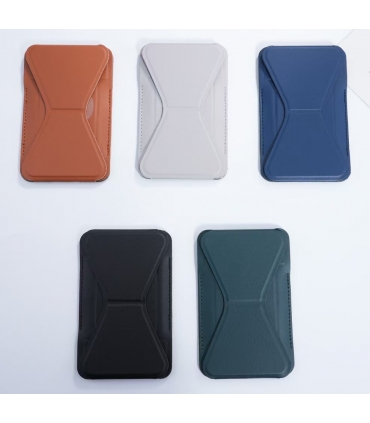 磁吸卡包带支架_Tarjeteros Con Magnetico y Soporte