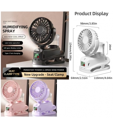 小风扇带喷雾_Ventilador Nebulizador de Agua,