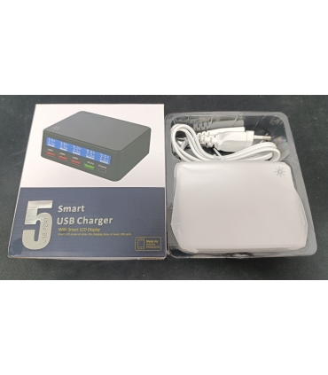 多功能USB充电器 USB MULTI-PORT PD CHARGER WITH SMART LCD DISPLAY