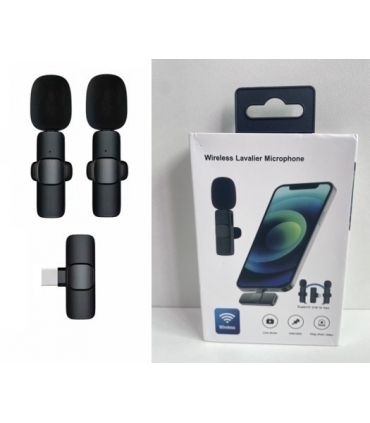 无线麦克风_Micrófono inalámbrico para movil de TYPE-C (2 Micrófono)
