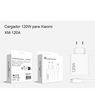 充电器_CARGADOR PARED 120W PARA XIAOMI CABLE TYPE-C