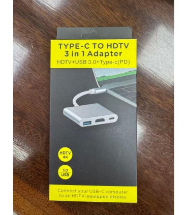 集线器_TYPE-C 3-IN-1 (HDMI+USB 3.0+TYPE-C)