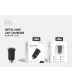 KM-CC001 CARGADOR COCHE 30W SIN CABLE [NEGRO]
