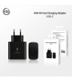 CARGADOR PARED PD 45W PUERTO-C SIN CABLE [NEGRO]