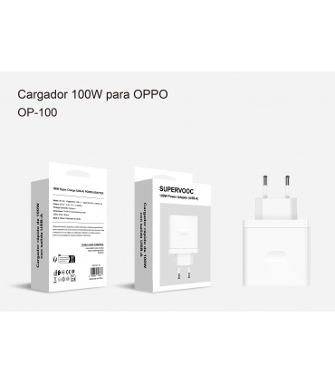 充电器_CARGADOR PARED 100W PARA OPPO SIN CABLE