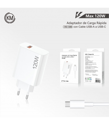 充电器_CARGADOR PARED 120W PARA VIVO CABLE TYPE-C
