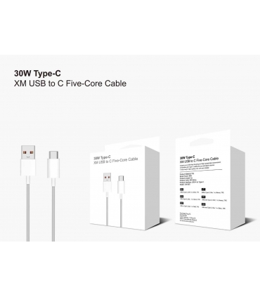 充电线_CABLE TYPE-C 30W PARA XIAOMI | XM-001