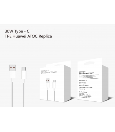 充电线_CABLE TYPE-C 30W PARA HUAWEI| HW-001