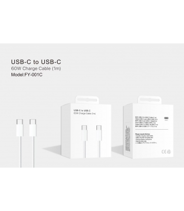 充电线_CABLE TYPE-C A TYPE-C | FY-001C